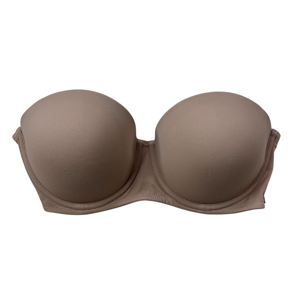 Tommy Hilfiger Balanced Beige Wireless Strapless Bra 36C Convertible NWT NEW - Picture 1 of 16